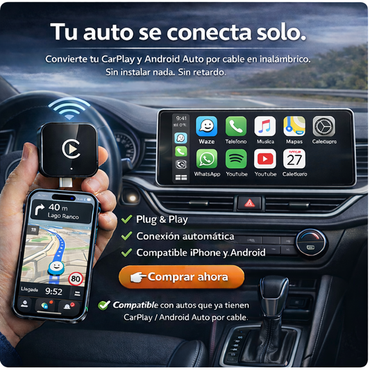 DriveLink™ 2026 – CarPlay y Android Auto Inalámbrico